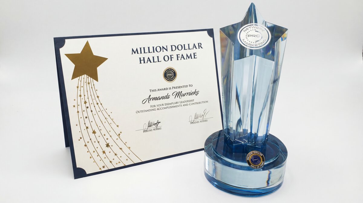 Million Dollar Hall of Fame Award